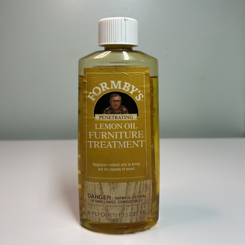Vintage Formby's Penetrating Lemon Oil Treatment 8 oz 85% Full Discontinued